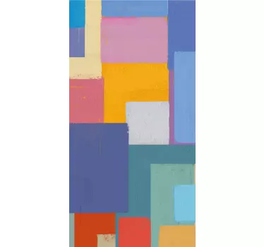 Abstract painting colorful squares iPhone decal - TenStickers