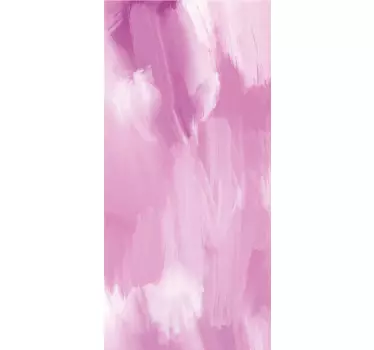 Pastel purple oil painting fridge decal - TenStickers