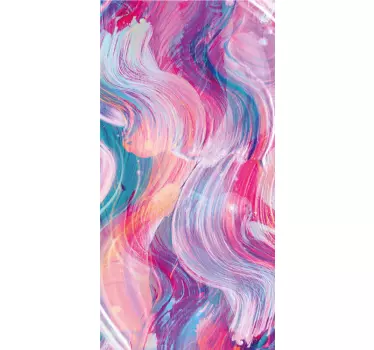Colorful oil paint strokes fridge decals - TenStickers