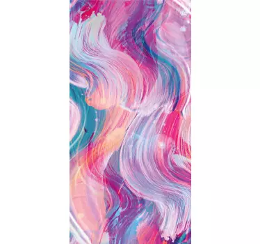 Colorful oil paint strokes iPhone decal - TenStickers