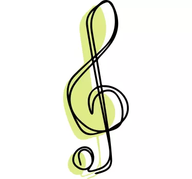 Musical Notation Accent music sticker - TenStickers