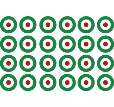 Concentric Circles Wall Stickers - TenStickers