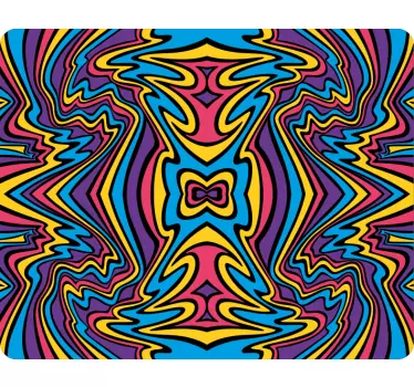 Lively Geometric Concept laptop skin - TenStickers