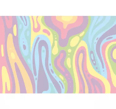 Laptop skin colorful wave designs - TenStickers