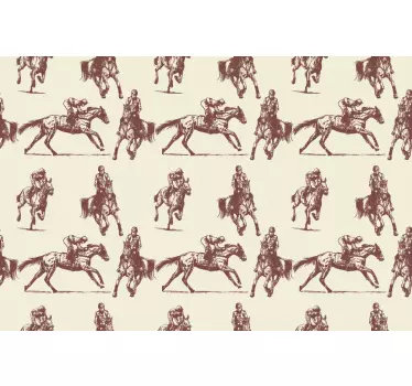 Equestrian Figure Pattern laptop skin - TenStickers