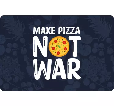 Make pizza not war laptop skin - TenStickers