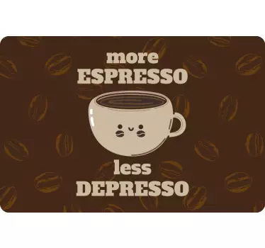 Espresso funny quote laptop stickers - TenStickers
