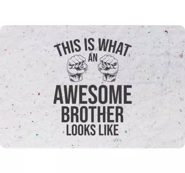 Awesome Brother Quote laptop skin - TenStickers
