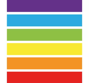 Rainbow color blocks stair decal - TenStickers