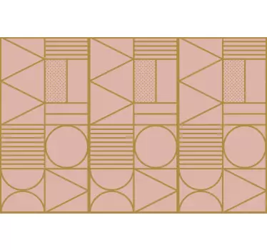 Laptop skin in geometric pink design - TenStickers