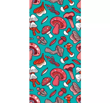 Fungi Fantasy iPhone sticker - TenStickers