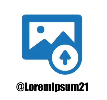 Monocolor Instagram QR code custom sticker - TenStickers