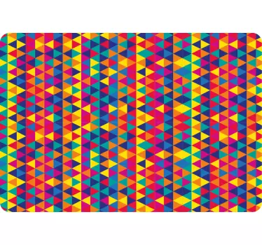 Vibrant Geometric Pattern laptop skin - TenStickers