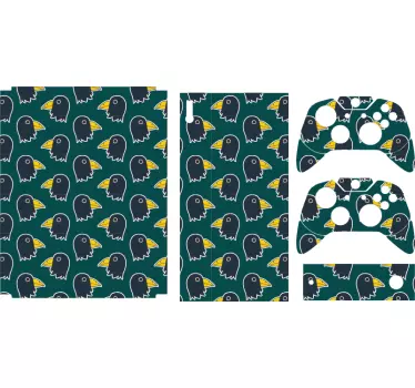 Playful Bird Design xbox wrap - TenStickers