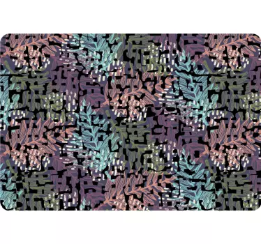 Floral Abstract Motif laptop skin - TenStickers