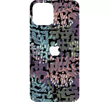 Botanical Leaf Motif iPhone sticker - TenStickers