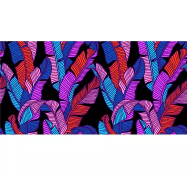 Original design of splashy flora pattern decals for furniture - TenStickers