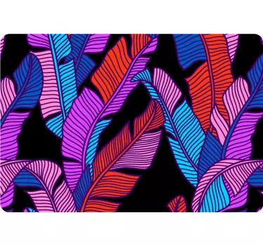 Colorful Leaf Pattern laptop skin - TenStickers