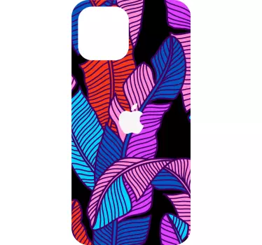 Lively Leaf Motifs iPhone sticker - TenStickers