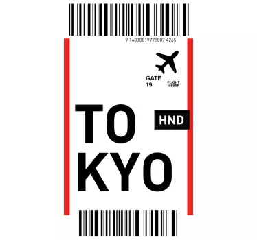 Journey to Tokyo iPhone sticker - TenStickers