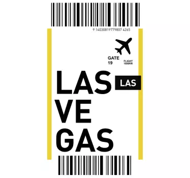 Las Vegas gate pass iPhone sticker - TenStickers