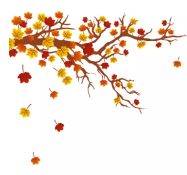 Autumn Tree Wall Sticker - TenStickers