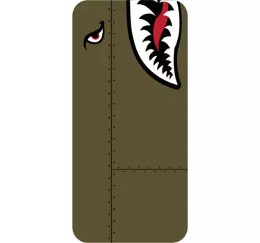 Fierce Shark Design iPhone sticker - TenStickers