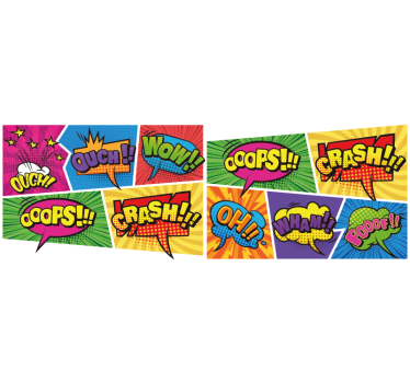 Colorful comic book pattern bike decal - TenStickers