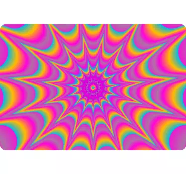 Vibrant spiral pattern laptop skin - TenStickers