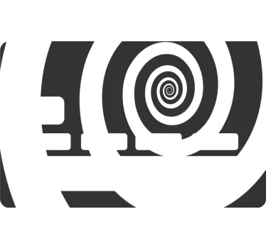 Spiral Pattern Design credit card sticker - TenStickers