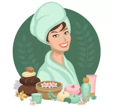 Spa Design Sticker - TenStickers