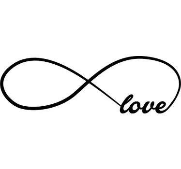 Infinity Symbol of Love Wall Sticker - TenStickers