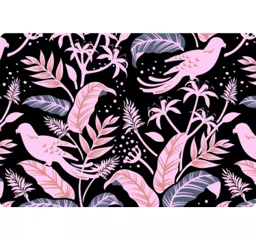 Tropical bird pattern laptop skin - TenStickers