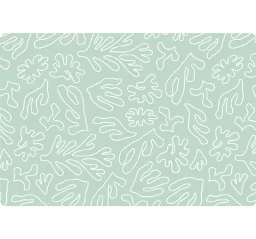 Floral Line Pattern laptop skin - TenStickers
