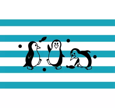 Playful Penguin Design laptop skin - TenStickers