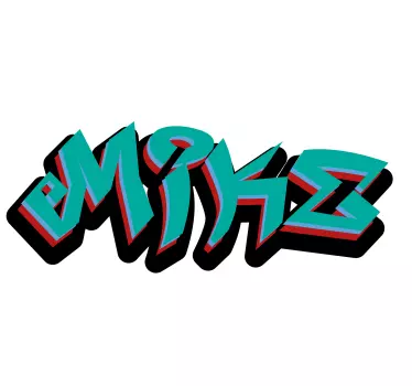 Customisable sticker custom name creation - TenStickers