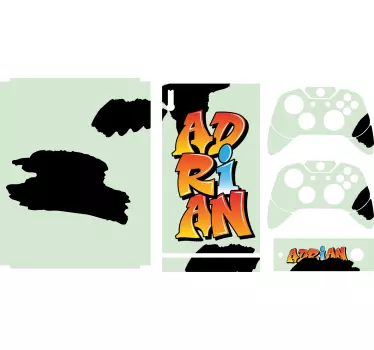 Custom urban name xbox wrap - TenStickers