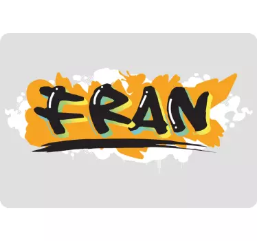 Edgy graffiti  with name laptop skin - TenStickers