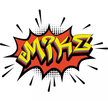 Bombing style graffiti custom sticker - TenStickers