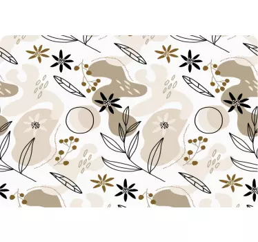 Botanical Element Composition laptop skin - TenStickers