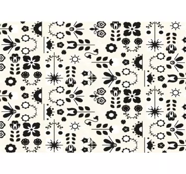 Floral Arrangement Motif laptop skin - TenStickers