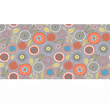 Colorful folk art stylish pattern decals for furniture - TenStickers