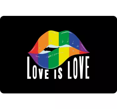 Rainbow Lip Symbol laptop skin - TenStickers