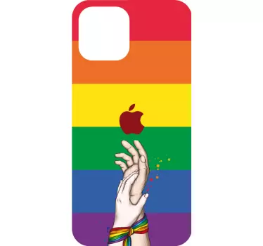 Pride hands display iPhone sticker - TenStickers