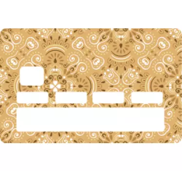 Credit card sticker ornate card design - TenStickers