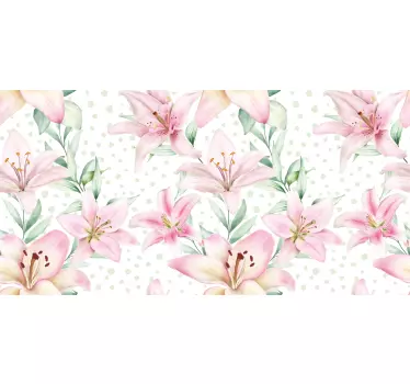 Aquarella botanical wilflowers decals for furniture - TenStickers
