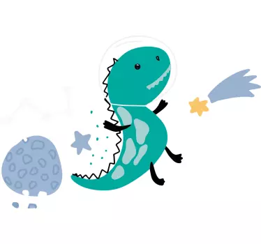 Wall sticker for kids playful dinosaur adventure - TenStickers