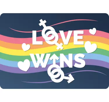 Love Wins Statement laptop skin - TenStickers