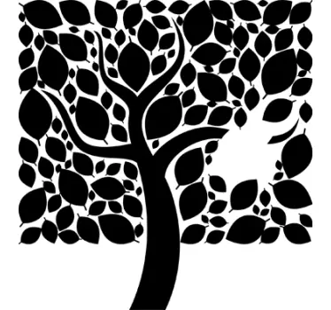 Squared Tree MacBook Sticker - TenStickers