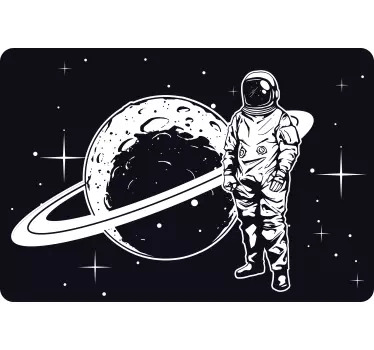 Astronaut And Planet laptop skin - TenStickers